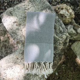 Mijölnir Toalla de Playa Fouta Retro - Antracita (60 x 110)